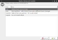 GRUB installation