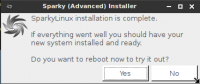 Installation finished