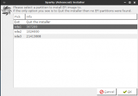 Choose EFI partition