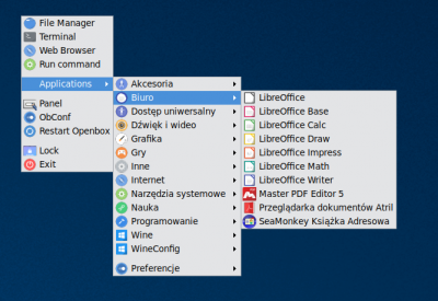 Obmenu with Sparky configuration
