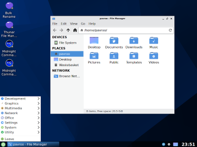 Draco desktop on Sparky 6