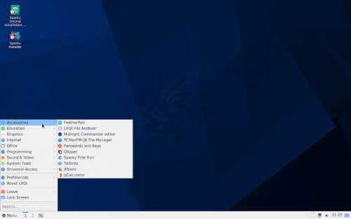SparkyLinux 6 LXQt - 800X500