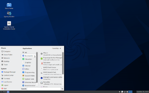 SparkyLinux 6 Mate - 800X500
